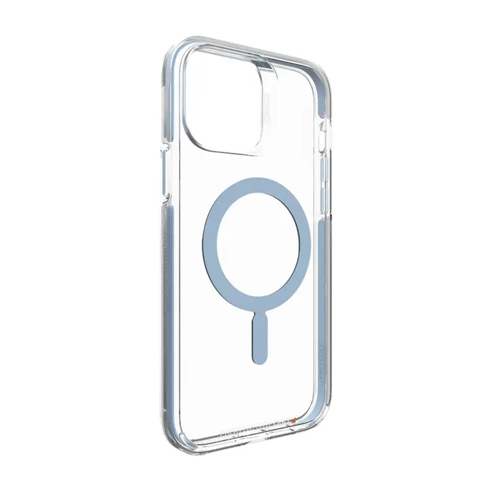 Picture of Apple iPhone 13 Pro 6.1  | Gear4 D30 Santa Cruz Snap Clear Impact Protection with MagSafe Compatibility for iPhone 13 Pro 6.1 (Light Blue)