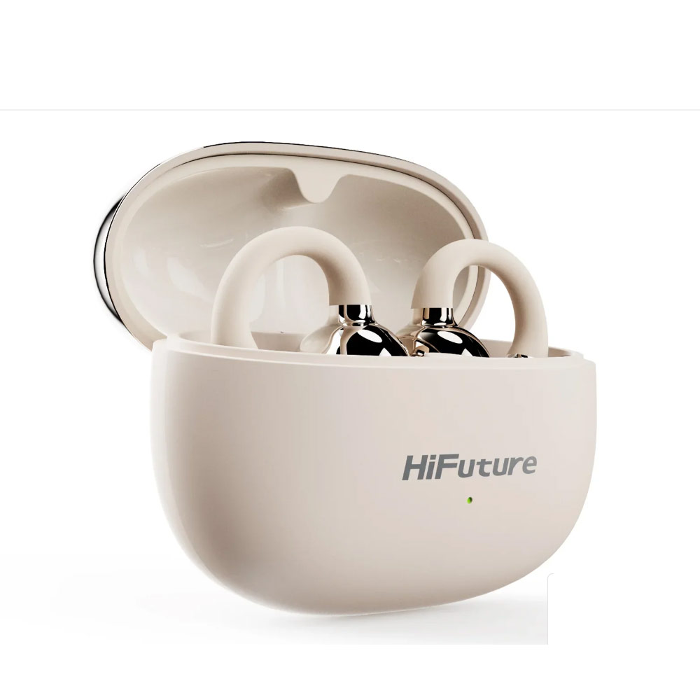 Picture of HiFuture Flexclip Bluetooth 5.4 Comfort Open Ear Headphones Waterproof with ENC Noise Cancellation (Champagne Gold)
