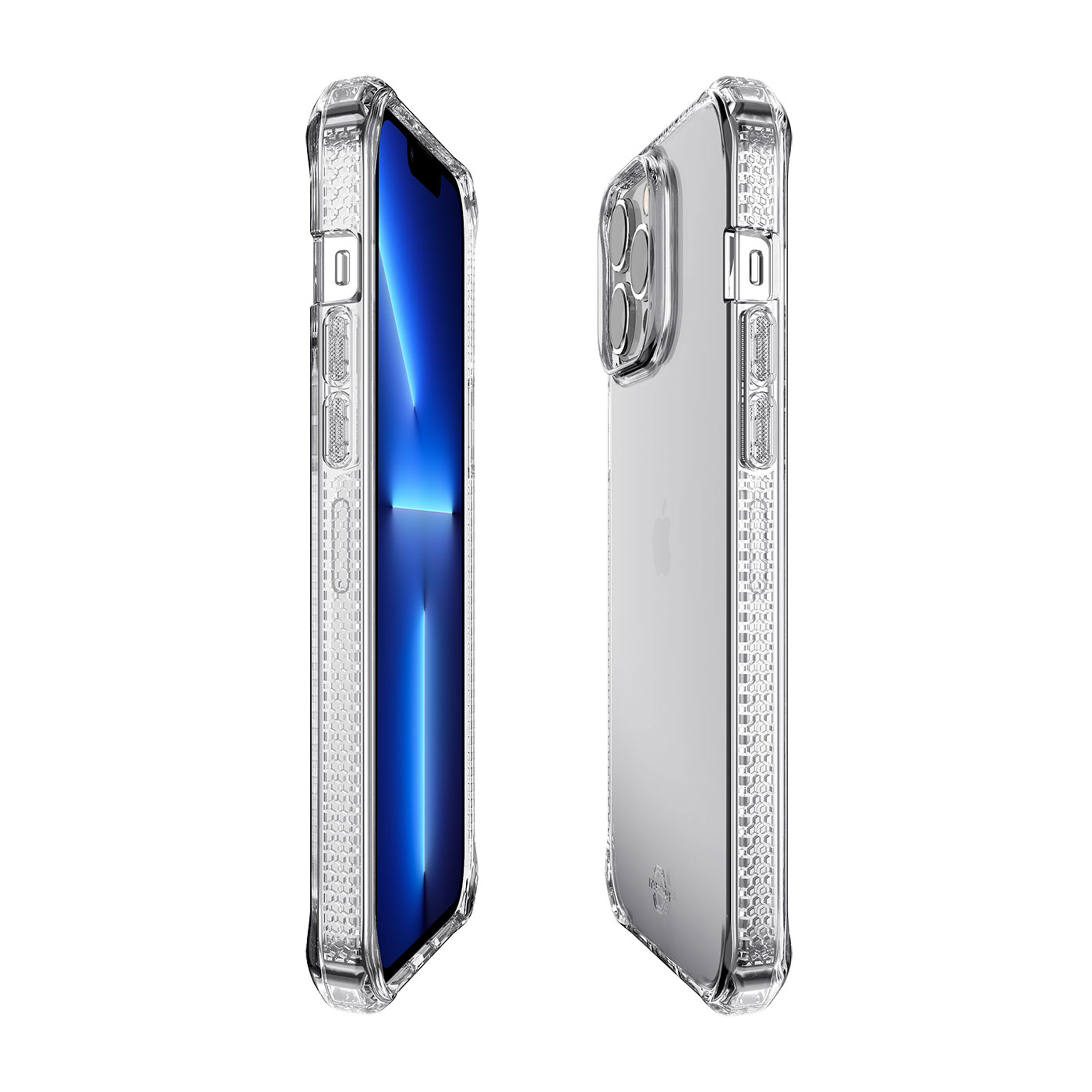 Picture of Apple iPhone 13 Pro 6.1 Case | ITSKINS SPECTRUM CLEAR ANTIMICROBIAL Certified Antishock Protection Case for iPhone 13 Pro 6.1 (Transparent)