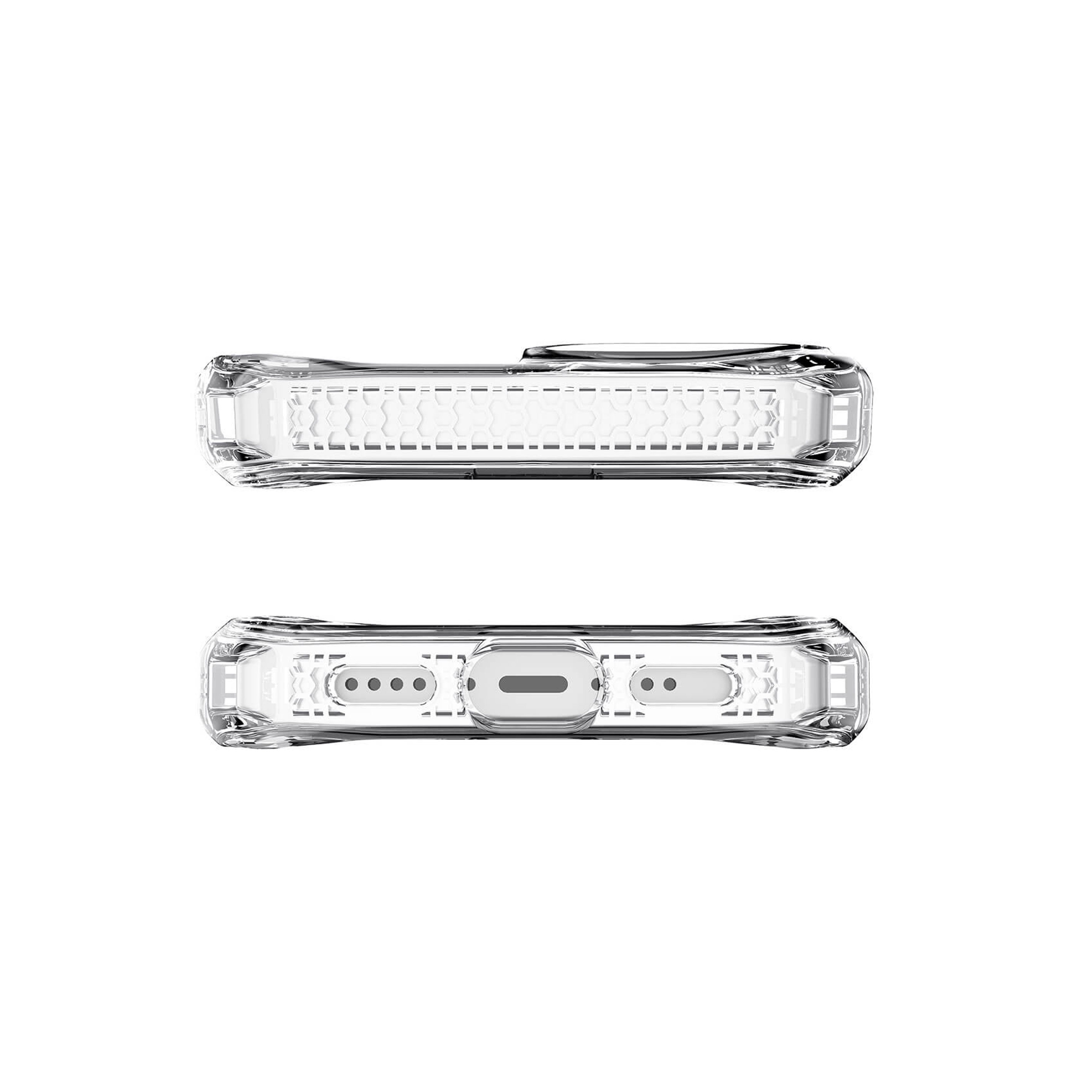 Picture of Apple iPhone 13 Pro 6.1 Case | ITSKINS SPECTRUM CLEAR ANTIMICROBIAL Certified Antishock Protection Case for iPhone 13 Pro 6.1 (Transparent)