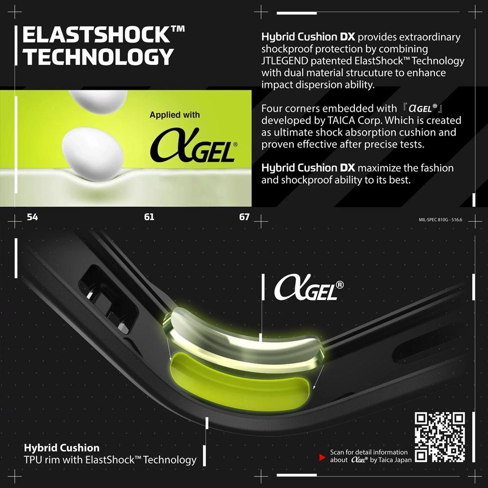 Picture of Apple iPhone 12 Pro Max 6.7 Case | JTLEGEND Hybrid Cushion DX Drop Protection Case with Camera Lens Protection Raised Bezel Sound Enhancement Design Case for iPhone 12 Pro Max 6.7 (Crystal)