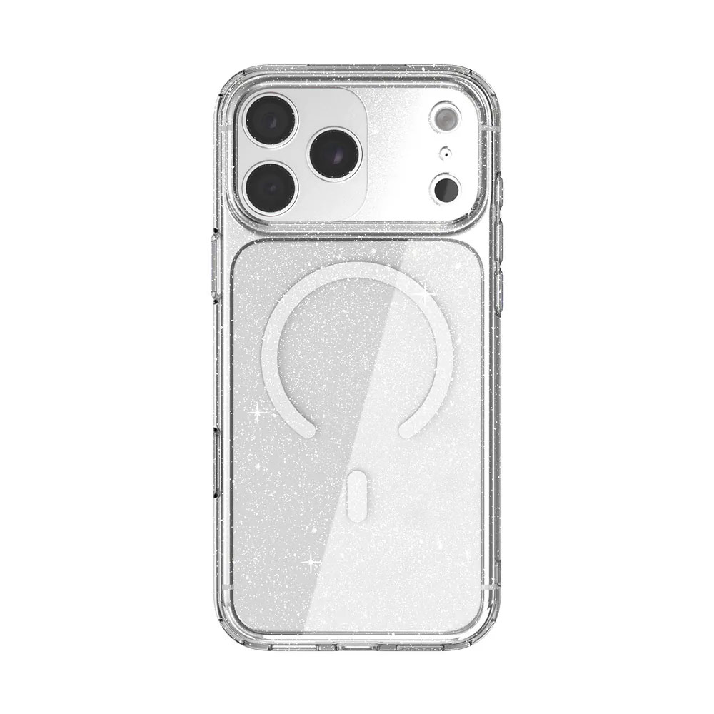 Picture of Apple iPhone 18 Pro Max Case | JTLEGEND Hybrid Cusion Glitter Mag Case for iPhone 18 Pro Max - Crystal