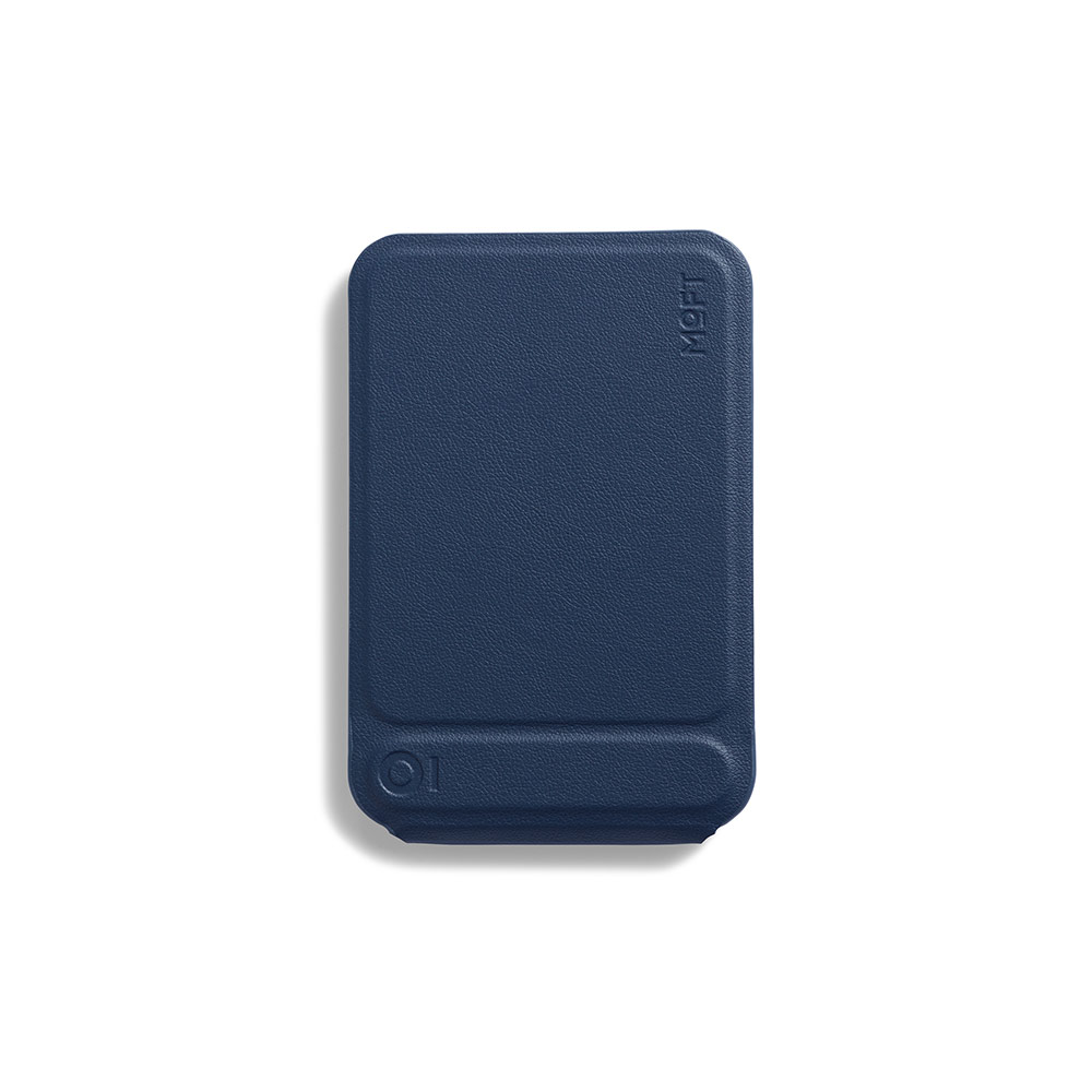 Picture of Apple iPhone 15 Pro 6.1 | MOFT MOVAS Snap Wallet Tripod Stand for iPhone 13 iPhone 14 Pro Max iPhone 15 Pro Max Card Holder Phone Stand (Navy Blue)