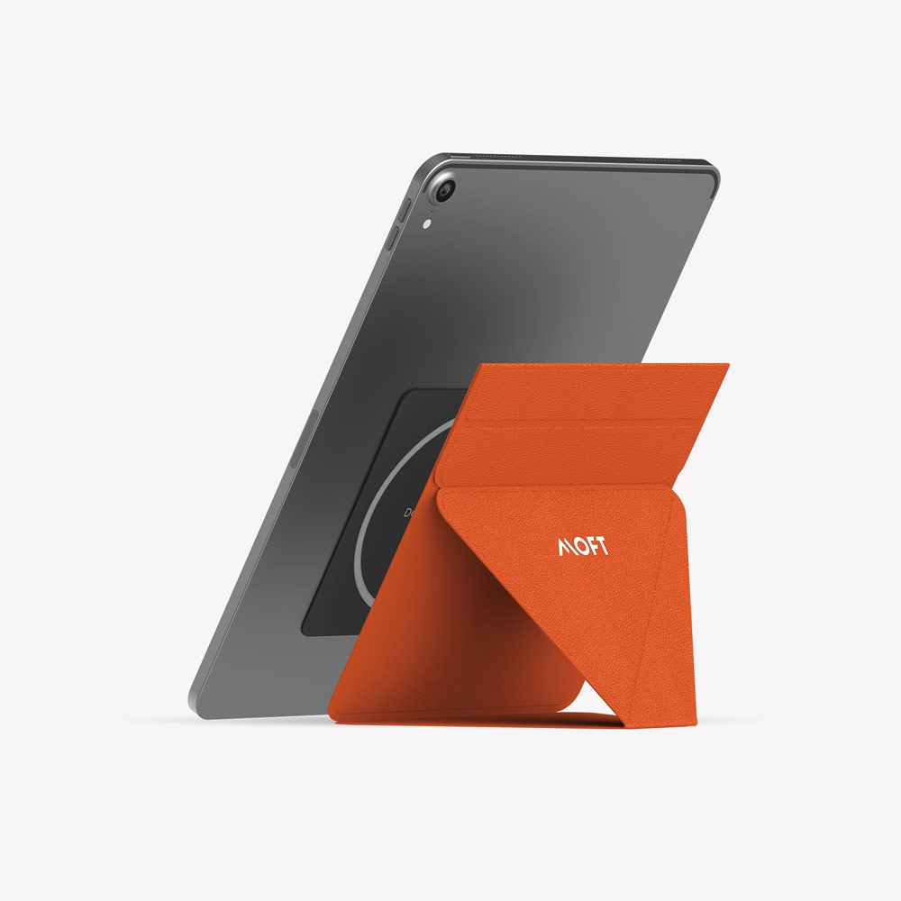 Picture of Apple iPad Air 10.9 2020 | MOFT Snap Tablet Stand Multi Angle Invisible Tablet Stand for iPad iPad Pro iPad Air Tablet (Sunset Orange)