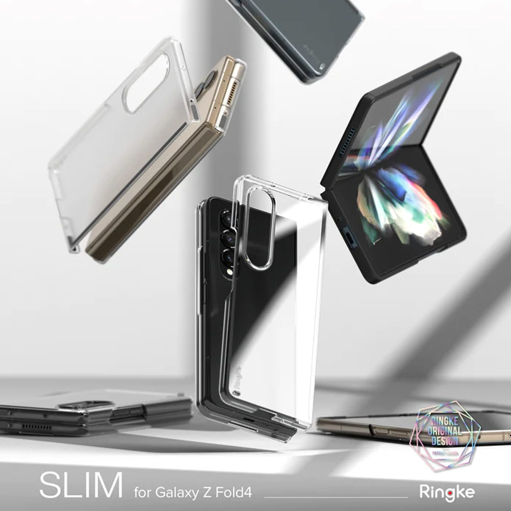 Picture of Samsung Galaxy Z Fold 4 Case | Ringke Slim Protection Anti Yellow Clear PC Hard Case for Samsung Galaxy Z Fold 4 (Matte)