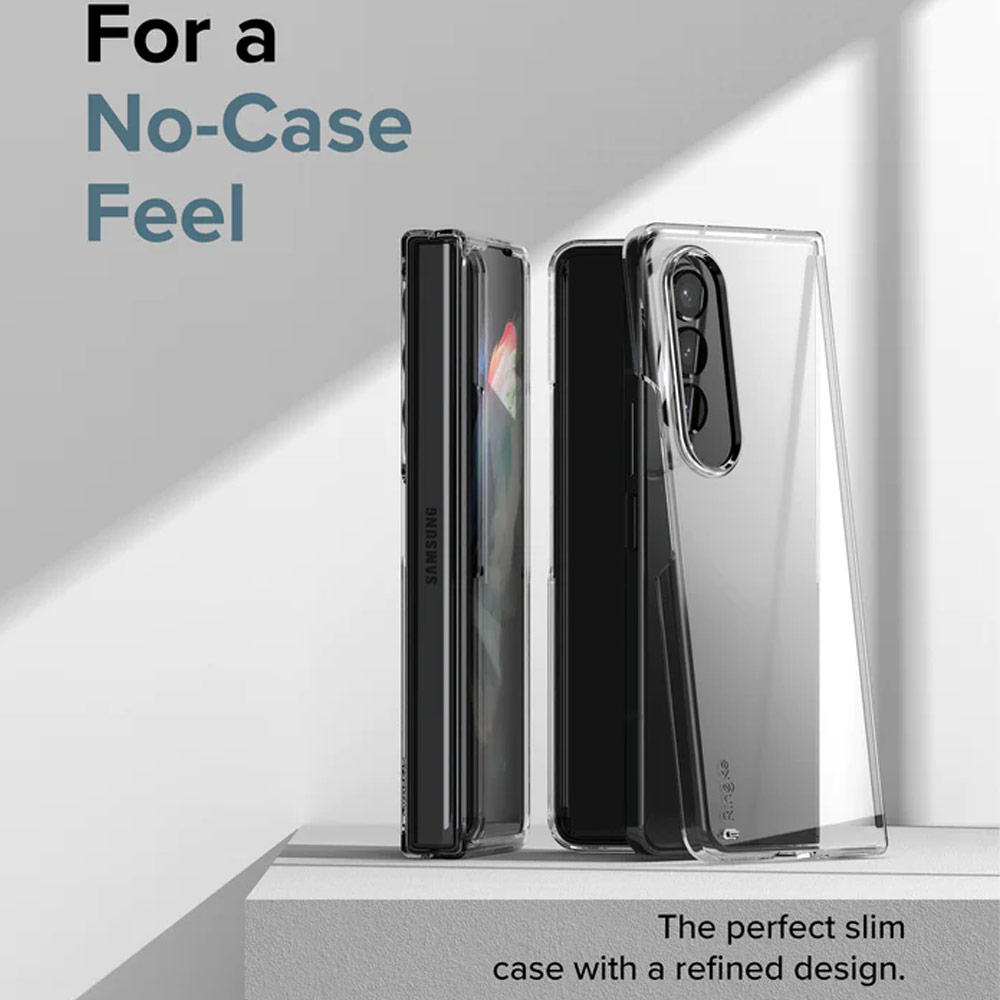 Picture of Samsung Galaxy Z Fold 4 Case | Ringke Slim Protection Anti Yellow Clear PC Hard Case for Samsung Galaxy Z Fold 4 (Matte)