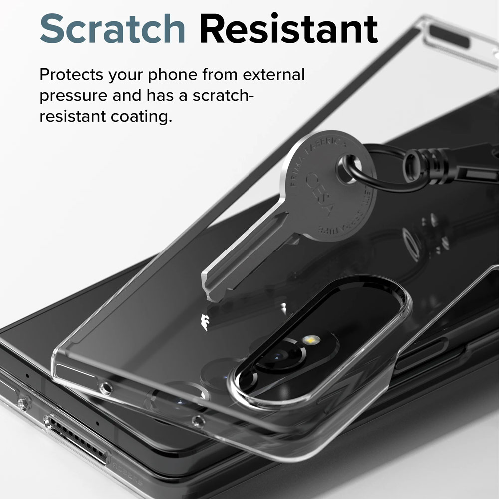 Picture of Samsung Galaxy Z Fold 4 Case | Ringke Slim Protection Anti Yellow Clear PC Hard Case for Samsung Galaxy Z Fold 4 (Matte)