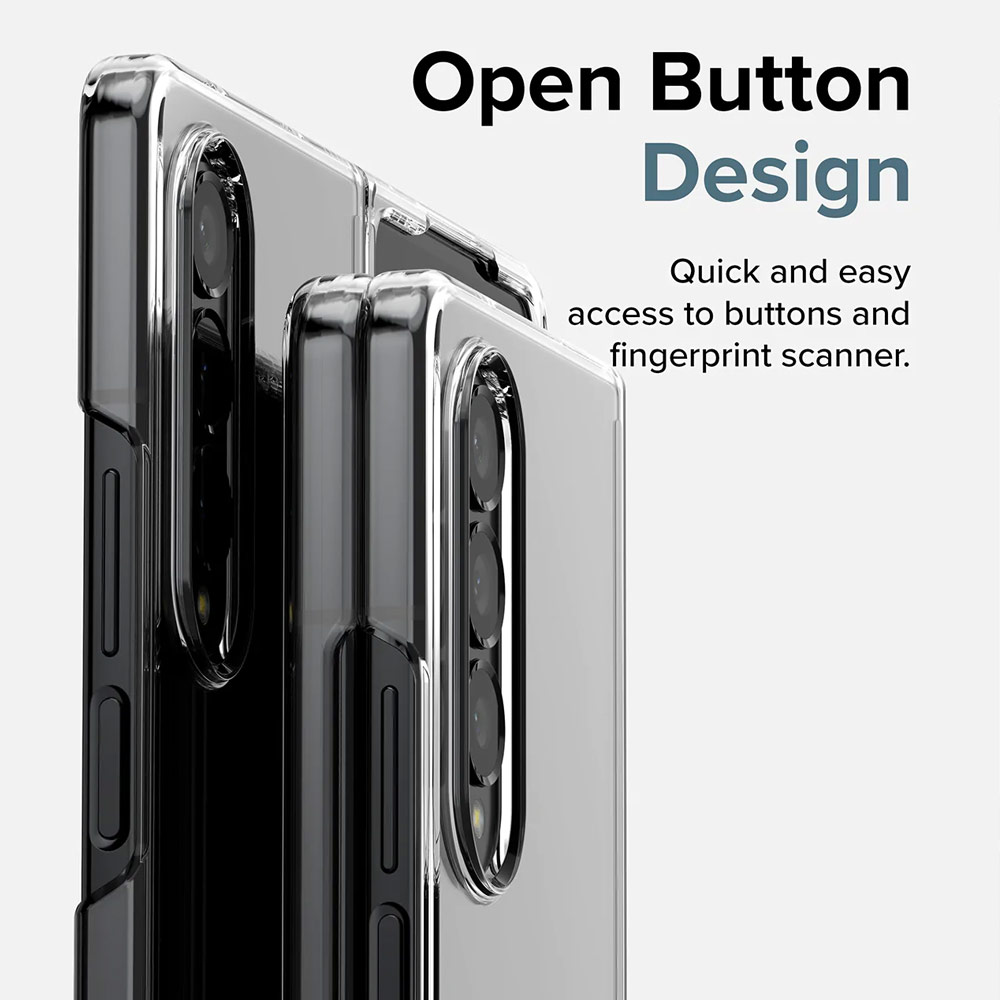 Picture of Samsung Galaxy Z Fold 4 Case | Ringke Slim Protection Anti Yellow Clear PC Hard Case for Samsung Galaxy Z Fold 4 (Matte)