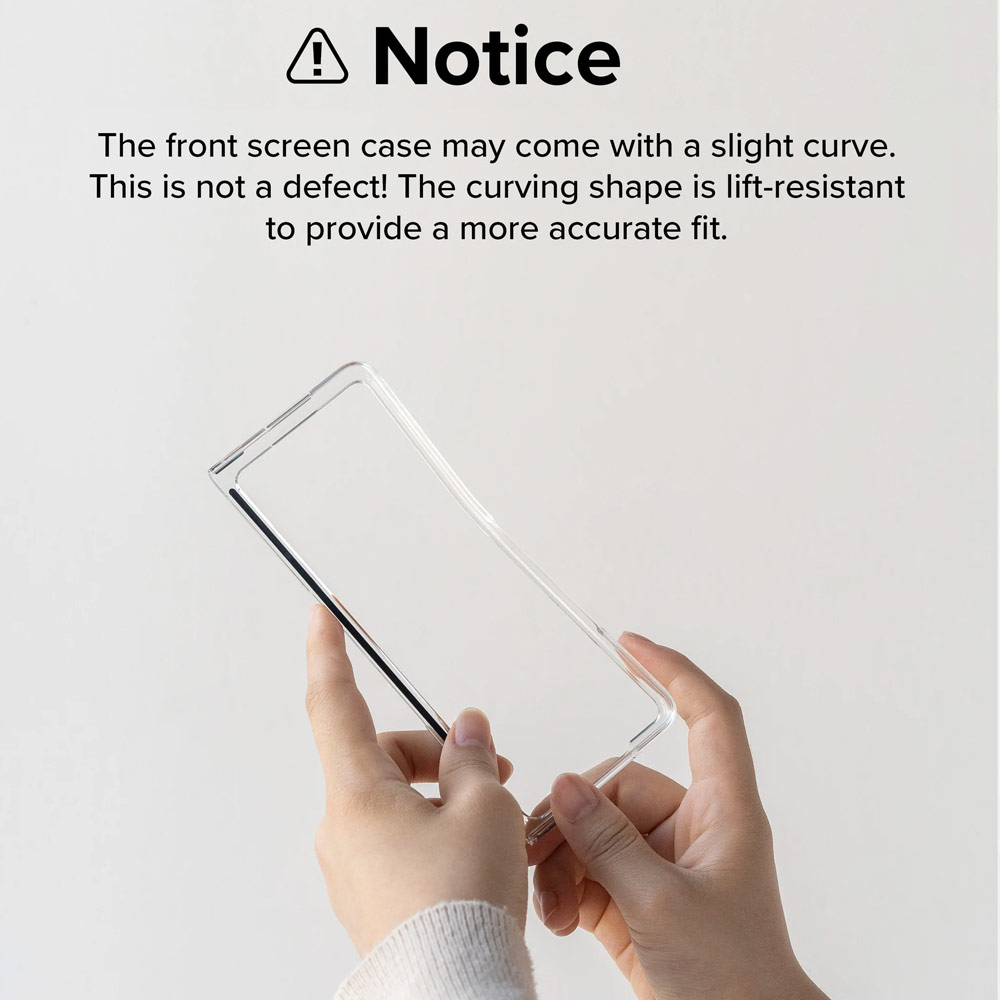 Picture of Samsung Galaxy Z Fold 4 Case | Ringke Slim Protection Anti Yellow Clear PC Hard Case for Samsung Galaxy Z Fold 4 (Matte)