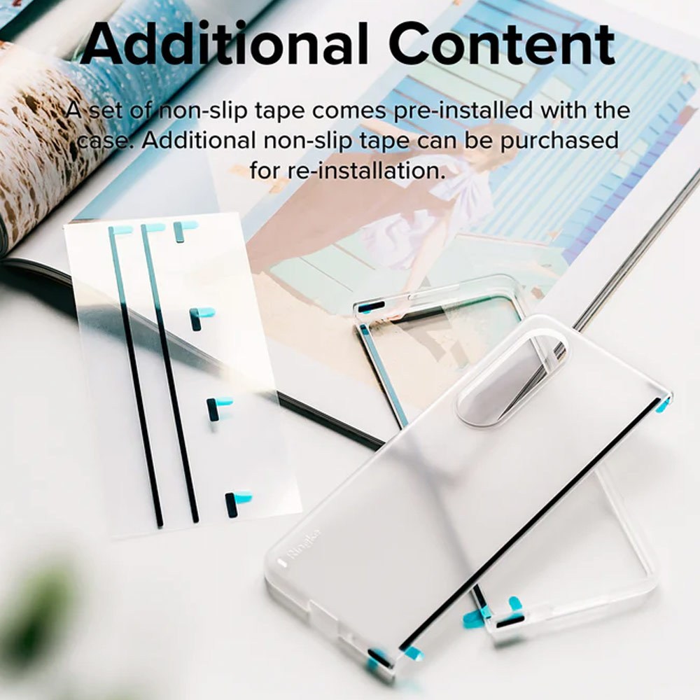 Picture of Samsung Galaxy Z Fold 4 Case | Ringke Slim Protection Anti Yellow Clear PC Hard Case for Samsung Galaxy Z Fold 4 (Matte)