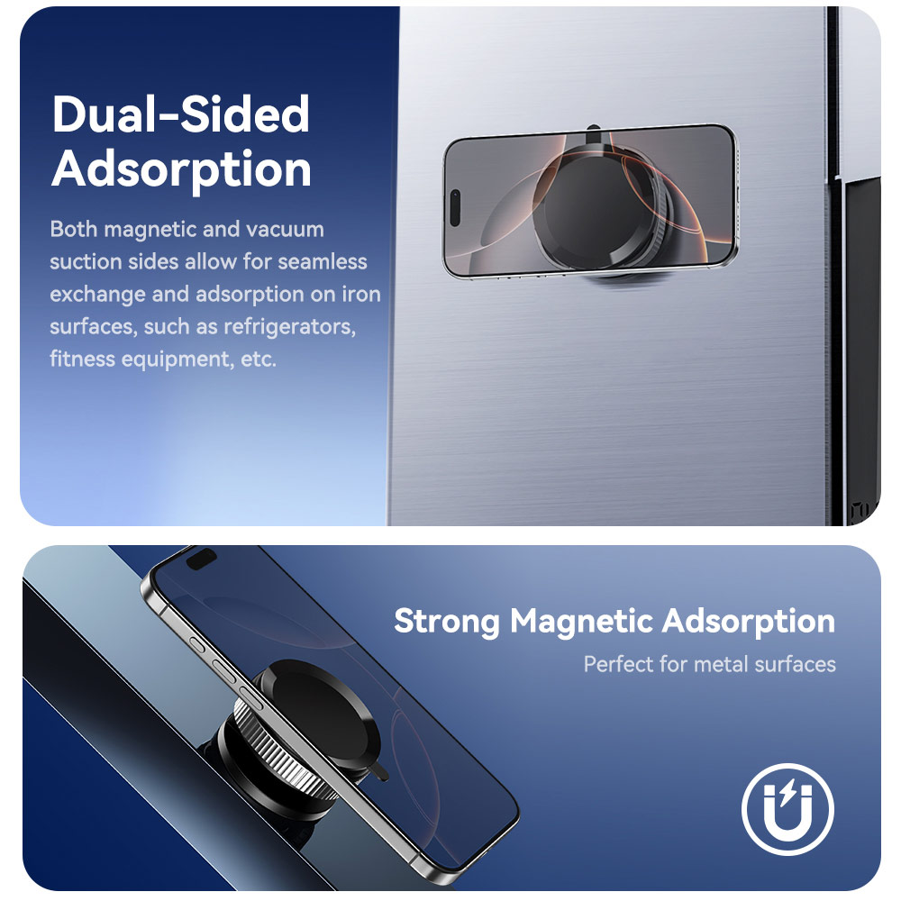 Picture of Rock Magnetic Car Holder Car Mount Phone Holder with Strong Vacuum Suction for Windscreen and Dashboard