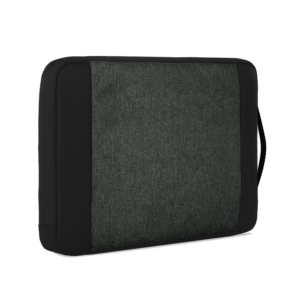 Picture of STM Kin Slim and Lightweight with Shock Absorbing Secure Zip Laptop Sleeve with Accessory Storage Pocket up to 16" (Slate Black)