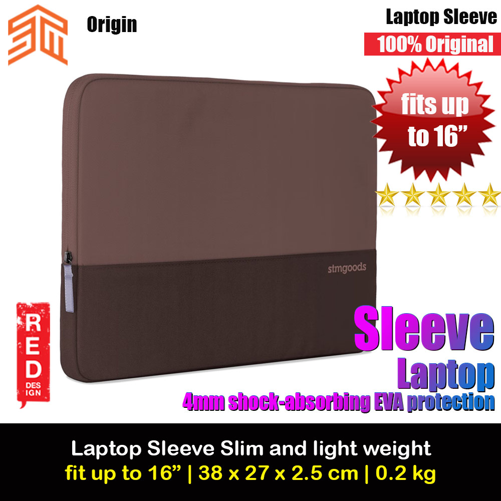 Picture of STM Origin Slim and Lightweight with Shock Absorbing Secure Zip Laptop Sleeve up to 16" - Lilac Plum Red Design- Red Design Cases, Red Design Covers, iPad Cases and a wide selection of Red Design Accessories in Malaysia, Sabah, Sarawak and Singapore 