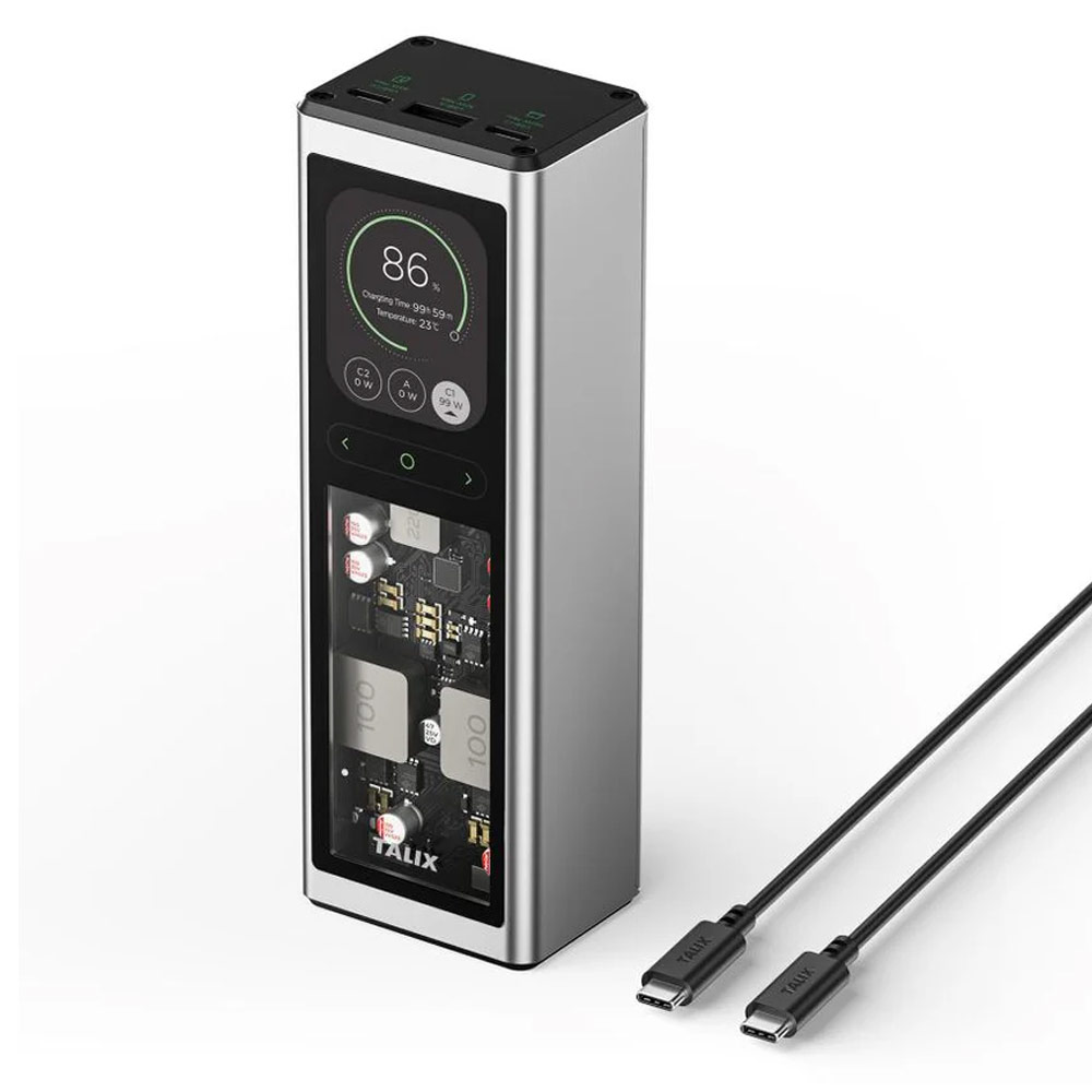 Picture of TALIX FLUXO 140W PD 3.1 CCC Power Bank 20000mAh | Laptop Fast Charging Power Bank | 3-Port USB-C Portable Charger Malaysia