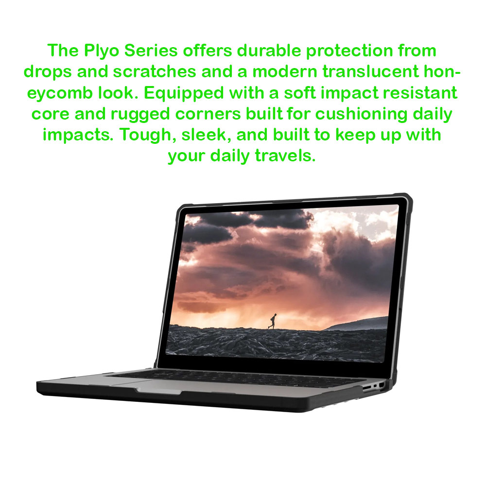 Picture of Apple Macbook Pro 14.2 2021 Case | UAG Plyo Series Drop Protection Cover Casing Case for Macbook Pro 14 M1 Pro M1 Max 2021 A2442 (Ice Black)