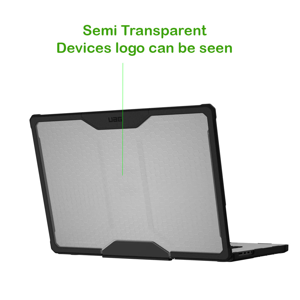 Picture of Apple Macbook Pro 16.2 2021 Case | UAG Plyo Series Drop Protection Cover Casing Case for Macbook Pro 16 M1 Pro M1 Max 2021 A2485 (Ice Black)