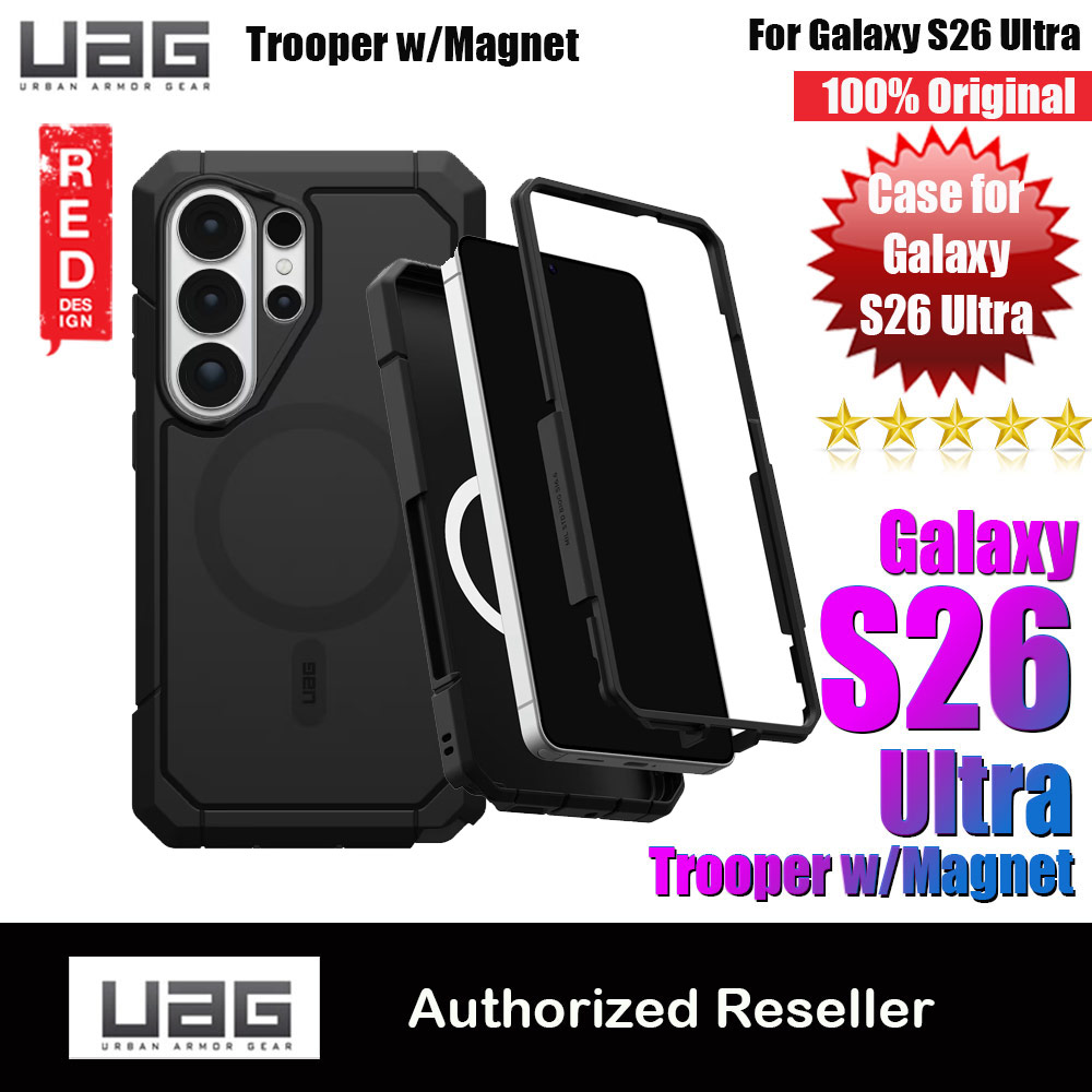 Picture of UAG Trooper for Samsung Galaxy S26 Ultra Drop Protection Case Case with Magnetic Charging Compatible (Black) Samsung Galaxy S26 Ultra- Samsung Galaxy S26 Ultra Cases, Samsung Galaxy S26 Ultra Covers, iPad Cases and a wide selection of Samsung Galaxy S26 Ultra Accessories in Malaysia, Sabah, Sarawak and Singapore 