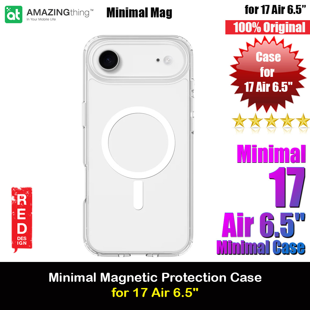 Picture of Amazingthing Minimal Magnetic Slim Protection Case for iPhone 17 Air 6.5 (Clear) Apple iPhone Air 6.5- Apple iPhone Air 6.5 Cases, Apple iPhone Air 6.5 Covers, iPad Cases and a wide selection of Apple iPhone Air 6.5 Accessories in Malaysia, Sabah, Sarawak and Singapore 