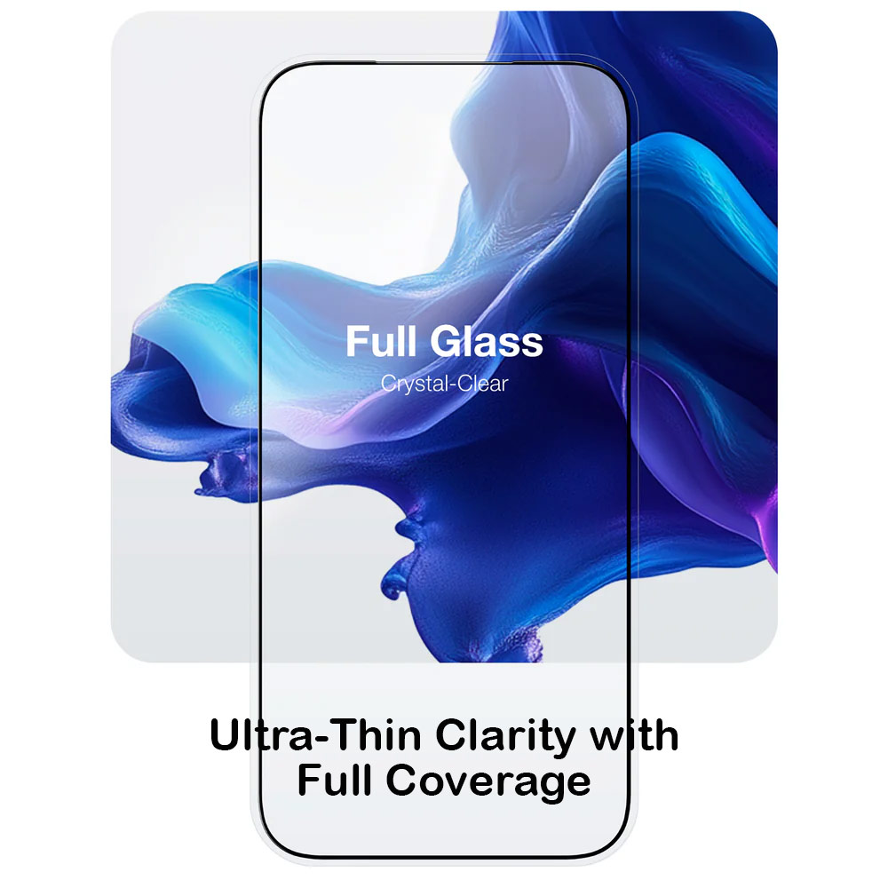 Picture of Apple iPhone 17 Pro 6.3  | Amazingthing Radix Full Glass 3D Frame Tempered Glass for iPhone 17 Pro 6.3 (Ultra Clear)