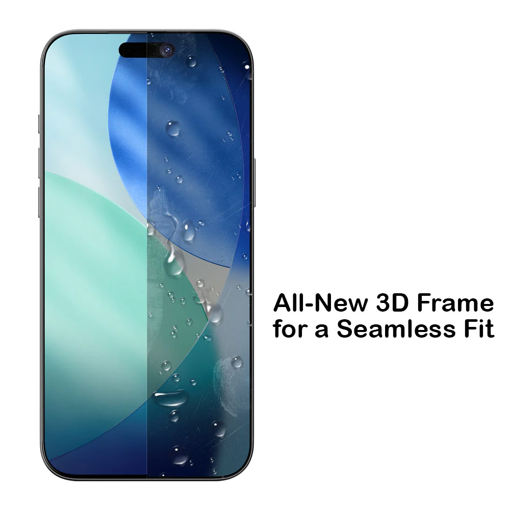 Picture of Apple iPhone 17 Pro 6.3  | Amazingthing Radix Full Glass 3D Frame Tempered Glass for iPhone 17 Pro 6.3 (Ultra Clear)