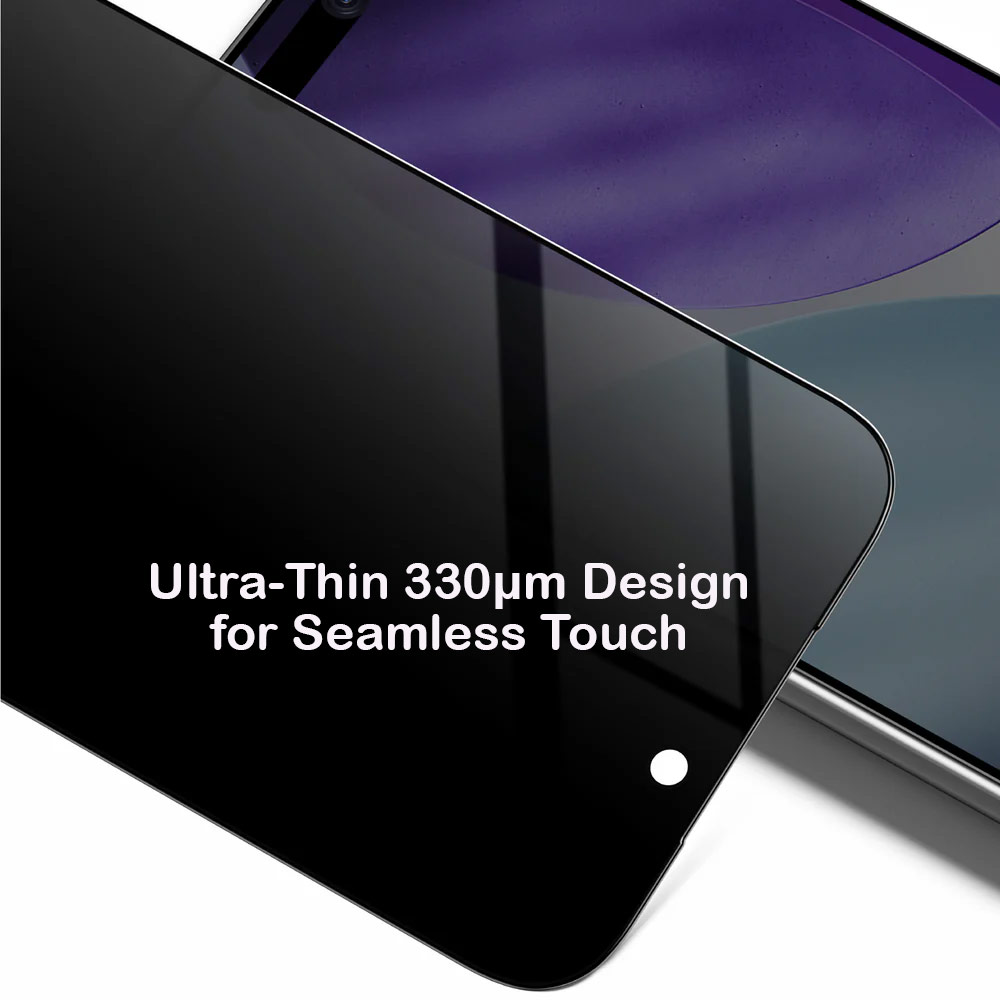 Picture of Apple iPhone 17 6.3  | Amazingthing Radix Privacy Anti View Full Glass 3D Frame Tempered Glass for iPhone 17 6.3 (Privacy)