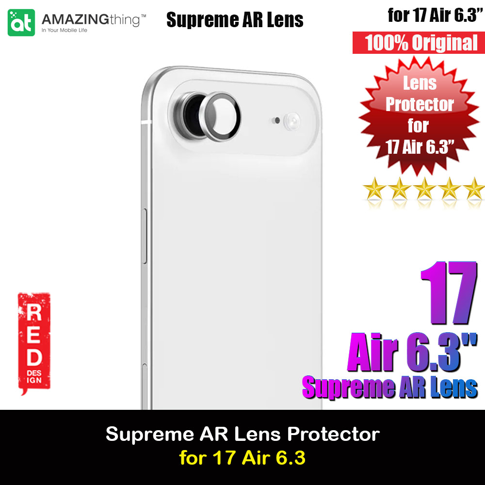 Picture of Amazingthing Supreme AR Lens Glass Aluminum Tempered Glass Lens Protector for iPhone 17 Air 6.5  (1PCS Silver) Apple iPhone Air 6.5- Apple iPhone Air 6.5 Cases, Apple iPhone Air 6.5 Covers, iPad Cases and a wide selection of Apple iPhone Air 6.5 Accessories in Malaysia, Sabah, Sarawak and Singapore 