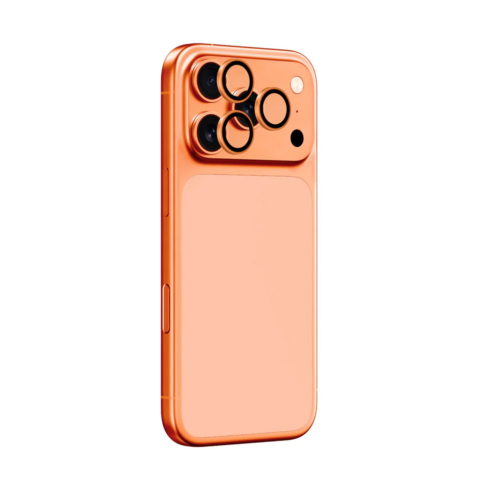 Picture of Apple iPhone 17 Pro 6.3  | Amazingthing Supreme AR Lens Glass Aluminum Tempered Glass Lens Protector for iPhone 17 Pro 6.3 iPhone 17 Pro Max 6.9 (3PCS Orange)