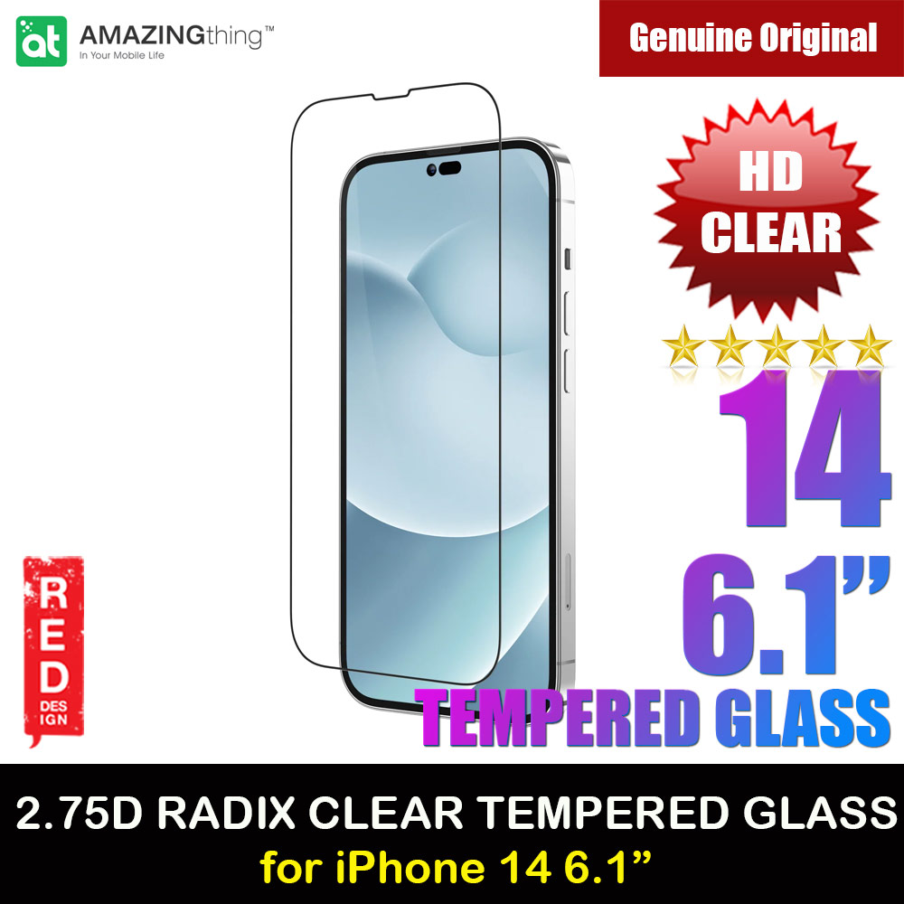 Picture of AMAZINGThing 2.75D Radix Fully Covered Tempered Glass for iPhone 14 6.1 (HD Clear) Apple iPhone 14 6.1- Apple iPhone 14 6.1 Cases, Apple iPhone 14 6.1 Covers, iPad Cases and a wide selection of Apple iPhone 14 6.1 Accessories in Malaysia, Sabah, Sarawak and Singapore 