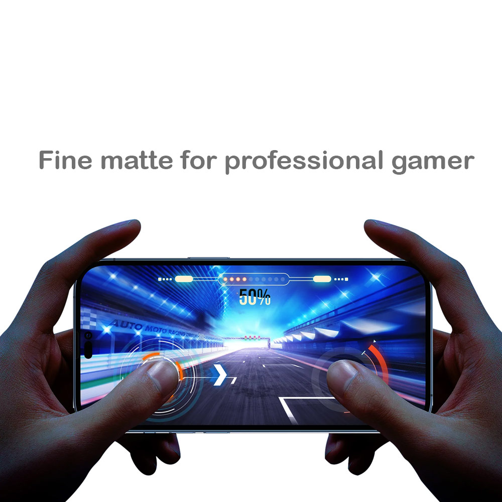 Picture of Apple iPhone 14 Pro Max 6.7  | AMAZINGThing 2.75D Radix Fully Covered Tempered Glass for iPhone 14 Pro Max 6.7 (Matte)