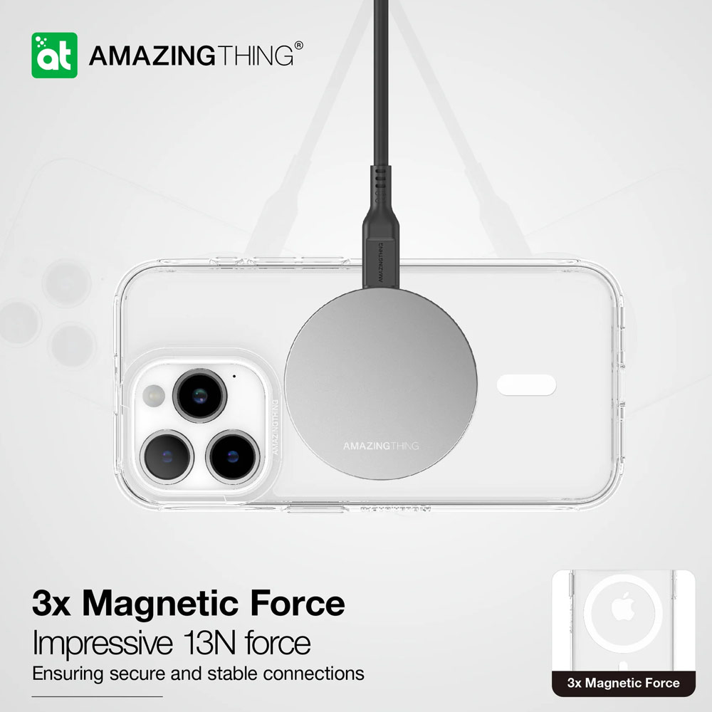 Picture of Apple iPhone 15 Pro Max 6.7 Case | Amazingthing Minimal Magnetic Slim Protection Case for iPhone 15 Pro Max 6.7 (Dark Blue)