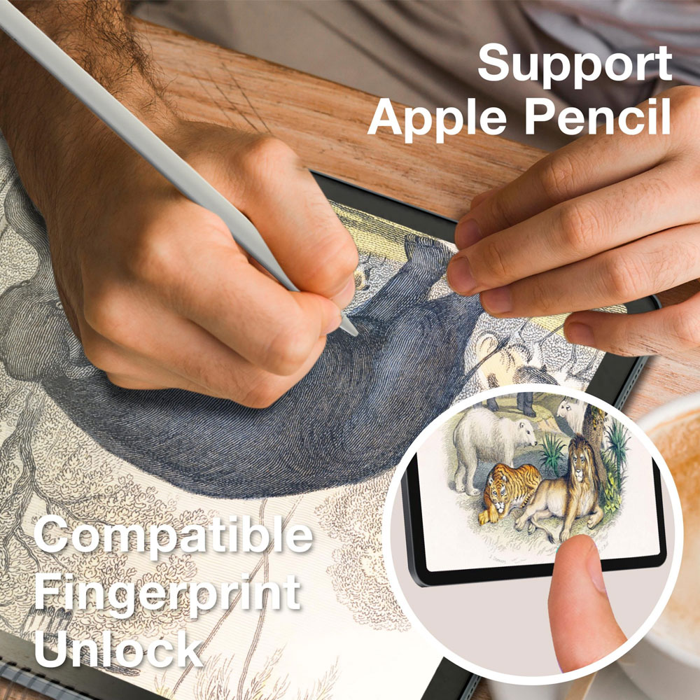 Picture of Apple iPad 10.2 7th gen 2019 Screen Protector | Amazingthing Supreme Film Tailored Make for Digital Artist Anti Glare Matte Drawing Film Paper Like Screen Protector for Apple iPad 10.2 2019 2020