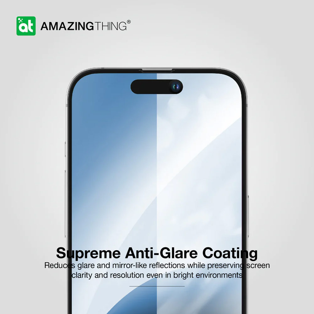 Picture of Apple iPhone 15 Pro Max 6.7  | Amazingthing Radix Fully Covered Tempered Glass for iPhone 15 Pro Max 6.7 (Anti Blue Light)