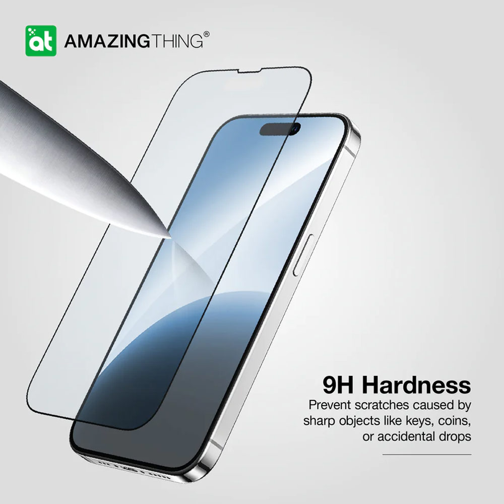 Picture of Apple iPhone 15 Pro Max 6.7  | Amazingthing Radix Fully Covered Tempered Glass for iPhone 15 Pro Max 6.7 (Anti Blue Light)