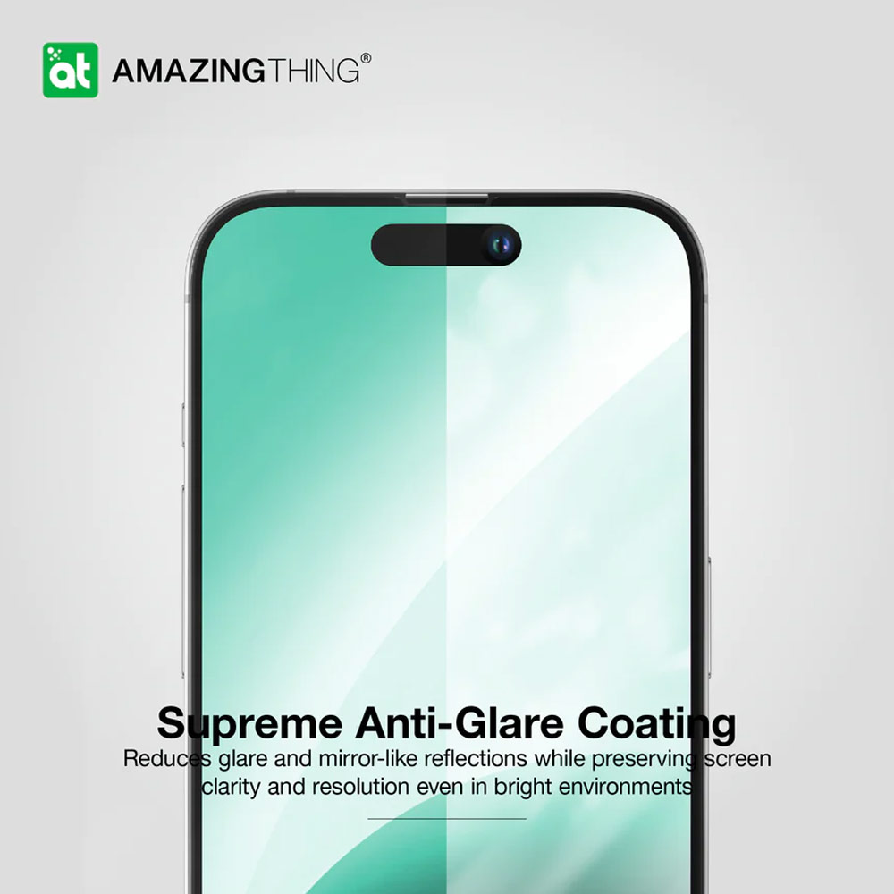 Picture of Apple iPhone 15 Pro 6.1  | Amazingthing Radix Fully Covered Tempered Glass for iPhone 15 Pro 6.1 (Matte Anti Glare)