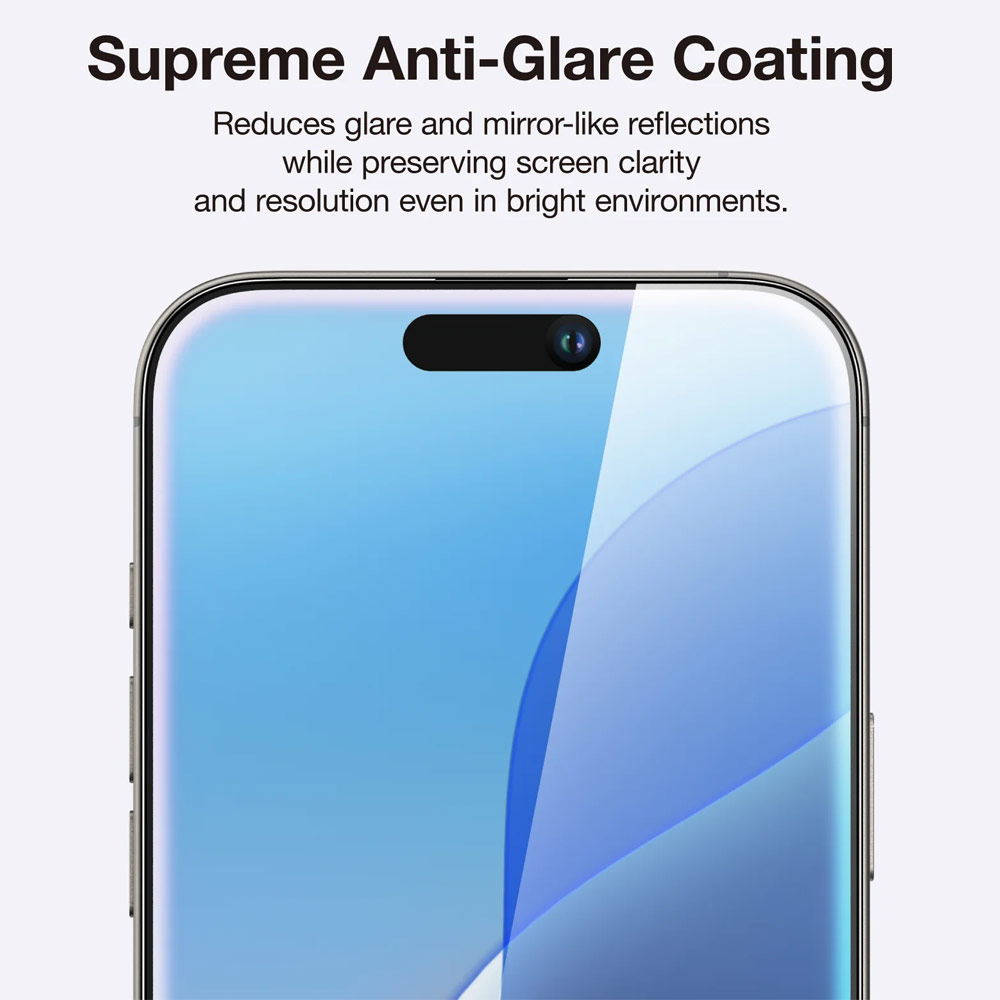 Picture of Apple iPhone 16 Pro Max 6.9  | Amazingthing Radix Supreme Fully Covered Tempered Glass for iPhone 16 Pro Max 6.9 (Ultra Clear)