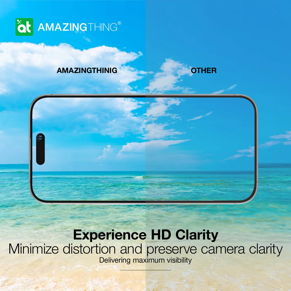 Picture of Apple iPhone 15 Pro 6.1  | Amazingthing Supreme AR Camera Lens Glass Aluminum Frame Defender Tempered Glass Protector for iPhone 15 Pro 6.1 iPhone 15 Pro Max 6.7 (3PCS Black)