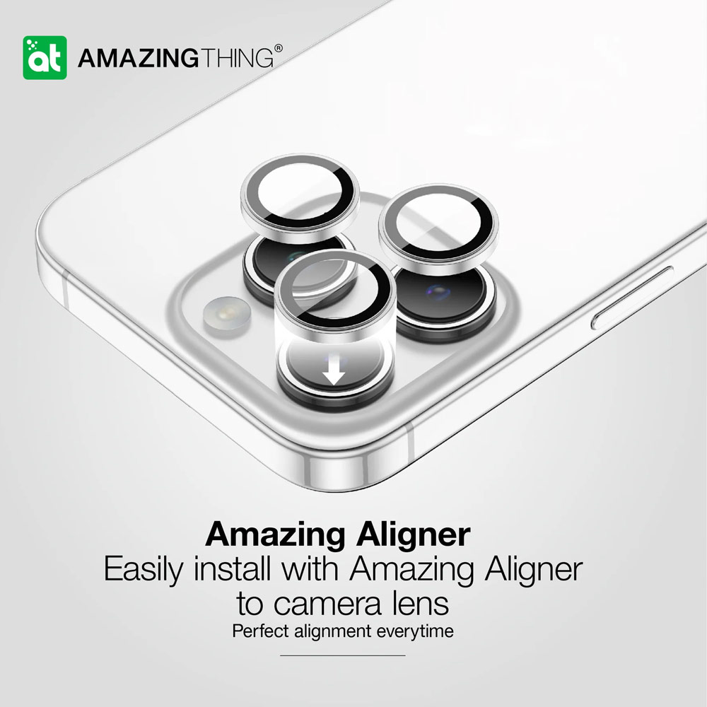 Picture of Apple iPhone 15 Pro 6.1  | Amazingthing Supreme AR Camera Lens Glass Aluminum Frame Defender Tempered Glass Protector for iPhone 15 Pro 6.1 iPhone 15 Pro Max 6.7 (3PCS Black)