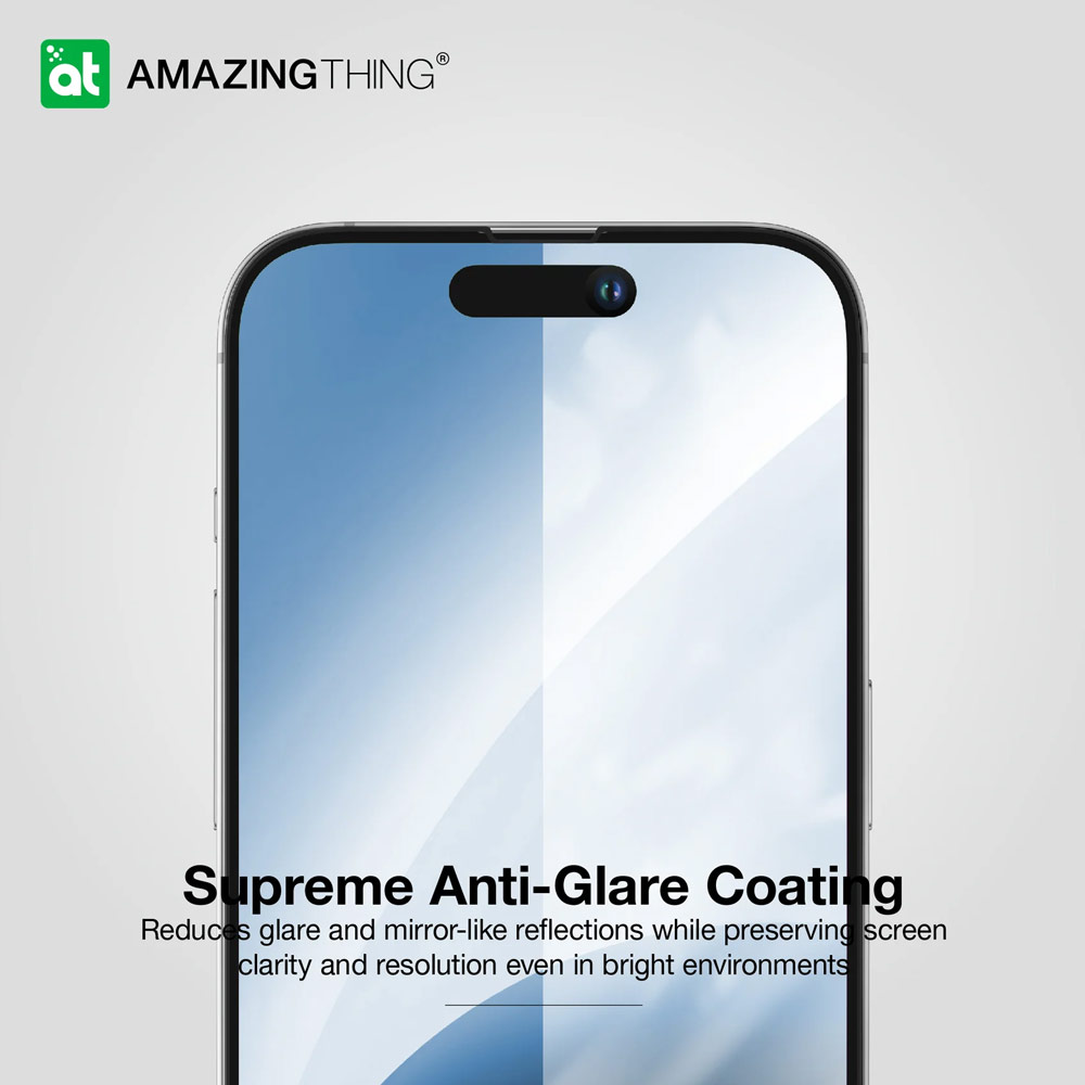 Picture of Apple iPhone 15 Pro Max 6.7  | Amazingthing Radix Fully Covered Tempered Glass for iPhone 15 Pro Max 6.7 (HD Ultra Clear)