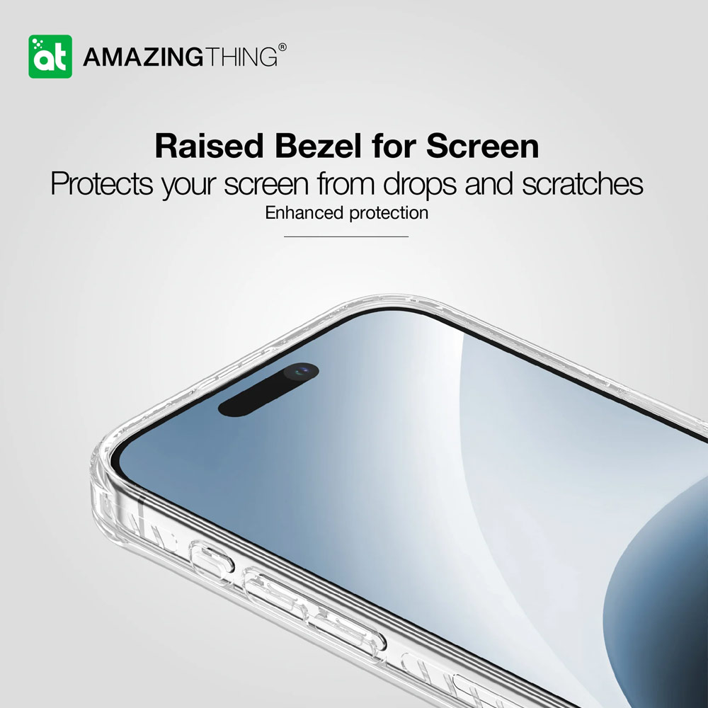 Picture of Apple iPhone 15 Pro Max 6.7 Case | Amazingthing TITAN PRO Drop Proof Magnetic Case for iPhone 15 Pro Max 6.7 (Clear)