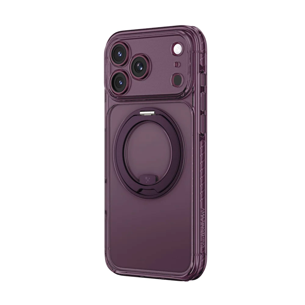 Picture of Apple iPhone 18 Pro Max Case | Amazingthing TITAN PRO MagSpin Magnetic Kickstand Case with X-CUSHION PRO Protection for iPhone 18 Pro Max 6.9 - Purple