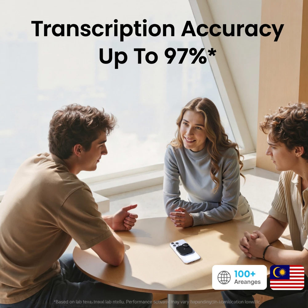 Picture of Soundcore by Anker Work Portable AI Voice Recorder with AI Transcription & Summarization Cross-Meeting Summary MFi Certified (Black)
