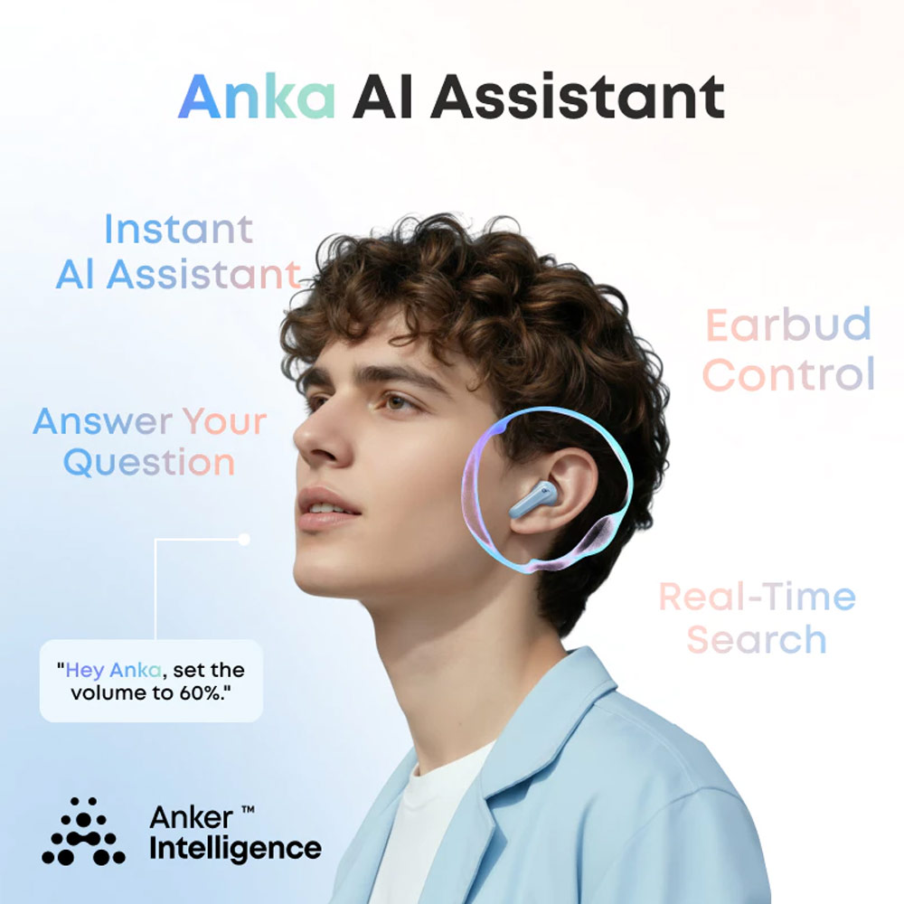 Picture of Soundcore by Anker R60i NC Wireless Earbuds -52dB Adaptive Noise-Cancelling Hi-Res Clarify Sound AI Assistant 50Hours (Blue)