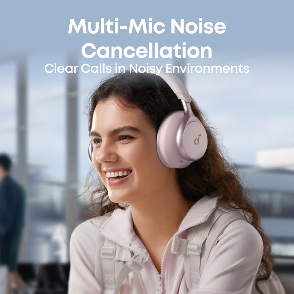 Picture of Soundcore by Anker Space One Headphones Hi-Res Sound Hybrid Active Noise Cancelling Headsets ANC TWS-A3035 (Black)