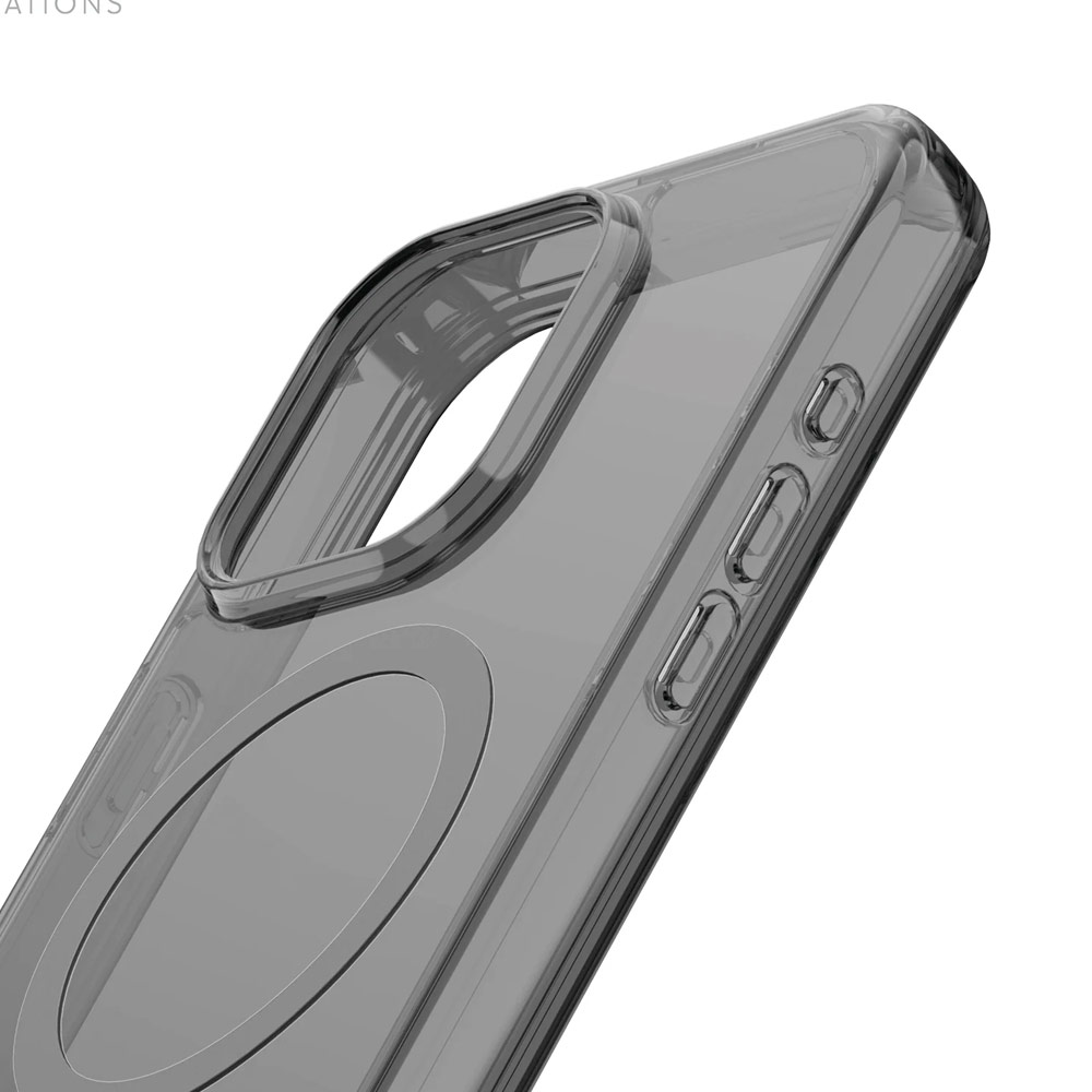 Picture of Apple iPhone 15 Pro Max 6.7 Case | Avana Ice Series Magnetic Drop Protection Transparent Case for Apple iPhone 15 Pro Max 6.7 (Ice Smoke)