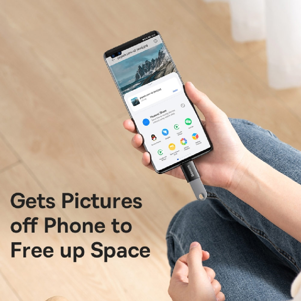 Picture of Baseus Ingenuity Series USBC TypeC Male to USB 3.1 Female Mini OTG Adapter (Dark Blue)