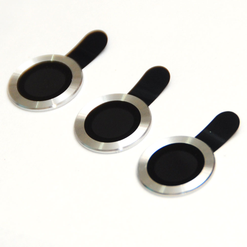 Picture of Apple iPhone 11 Pro 5.8 | Baseus Alloy Ring Lens Film Protector Independent Fully Cover Lens Film for iPhone 11 Pro Max 6.5 iPhone 11 Pro 5.8 (Silver)