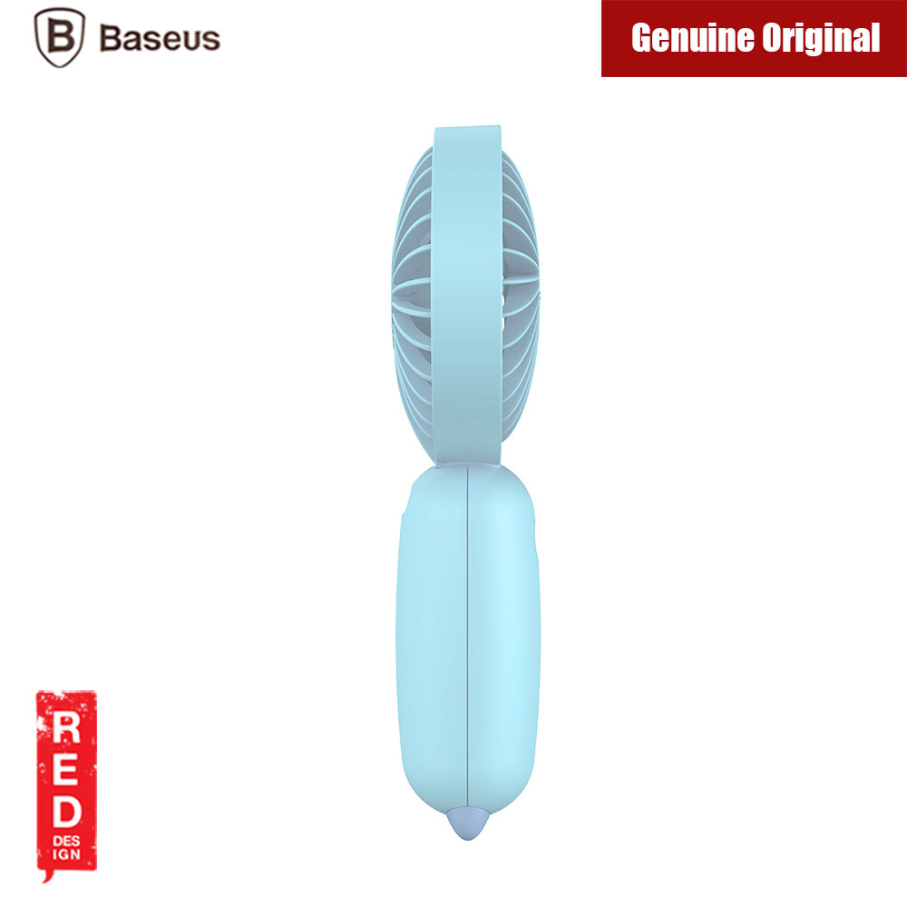 Picture of Baseus 1500mah Rechargeable Battery Fan Office Home Outdoor Portable Handheld Mini Fan 3 Speed Adjustable Cooling Fan (Blue)