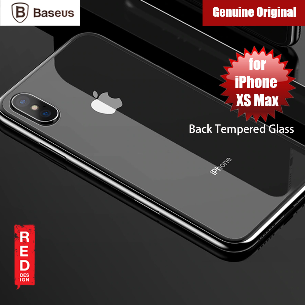 Picture of Apple iPhone XS Max  | Baseus Back Side Tempered Glass for Apple iPhone XS Max (0.3mm Clear)