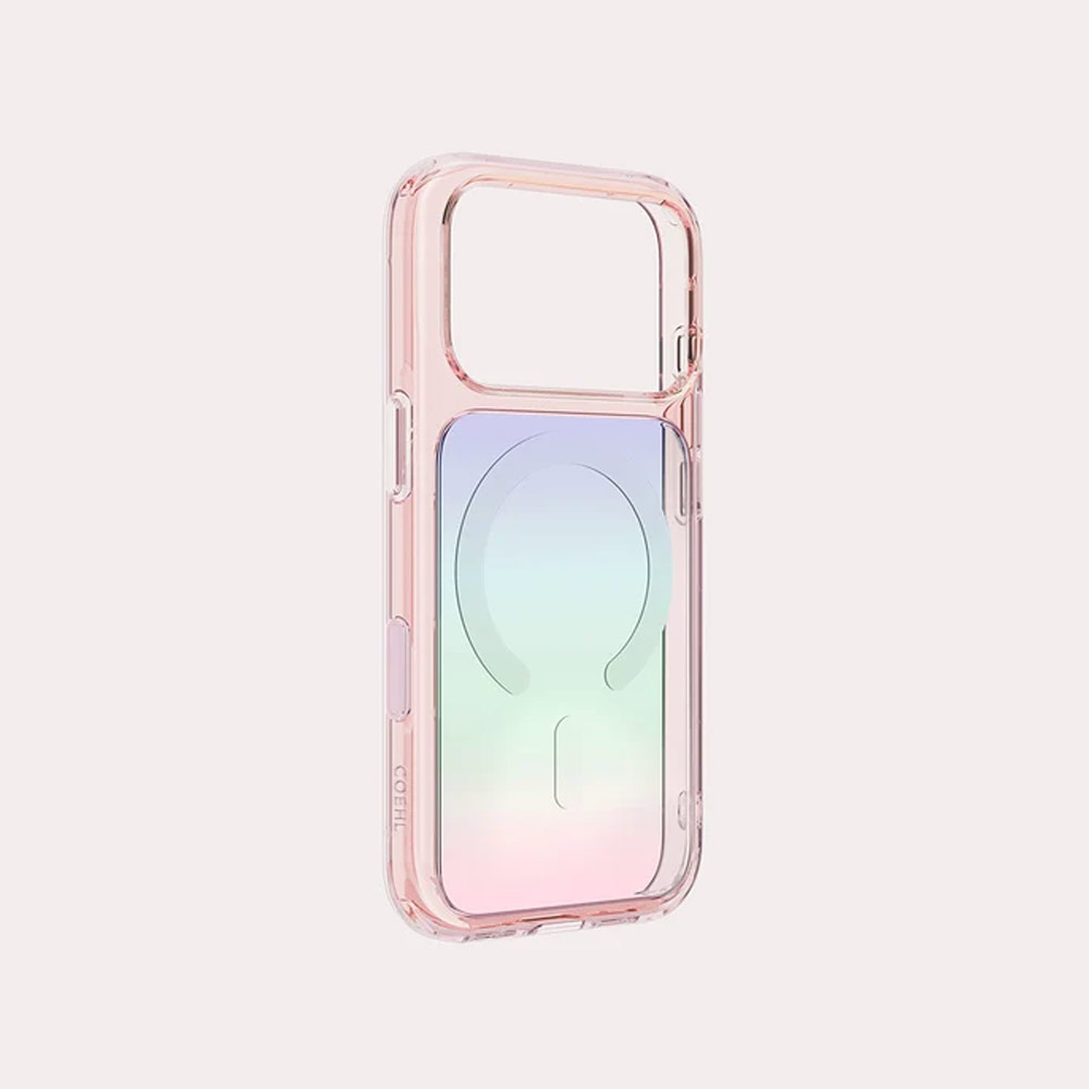 Picture of Apple iPhone 18 Pro Case | Coehl ESTELLE MagClick Magnetic Charging Case with Camera Control Button for iPhone 18 Pro - Pink Prism