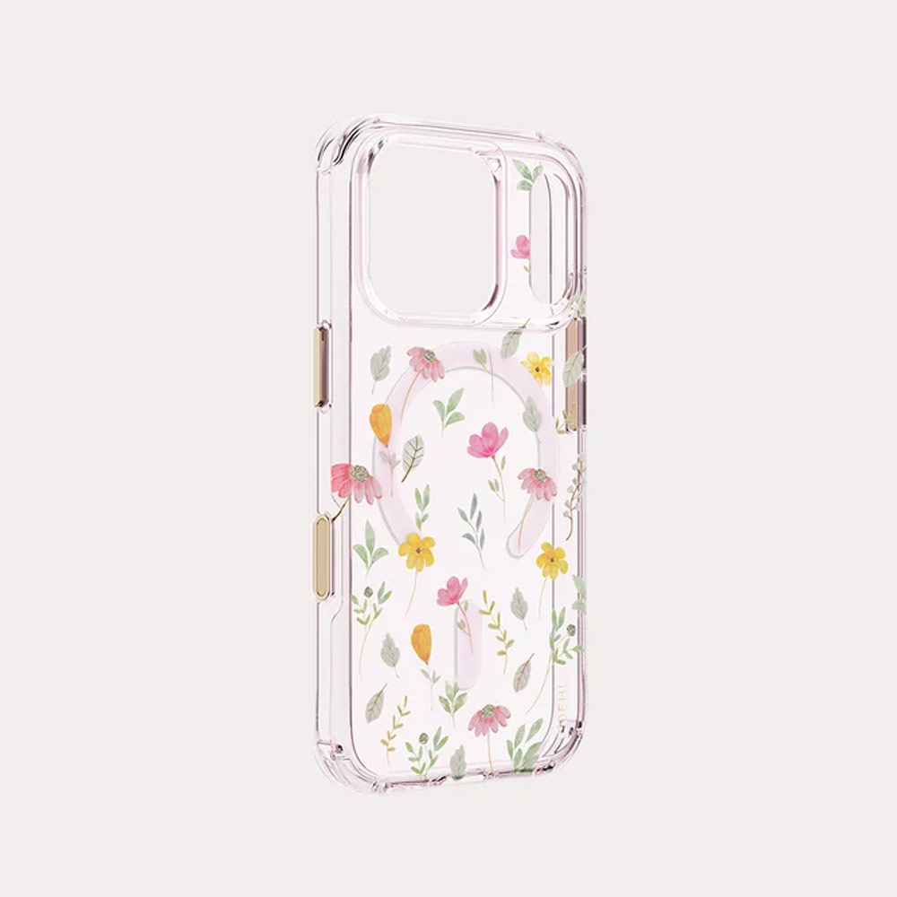 Picture of Apple iPhone 18 Pro Case | Coehl EVIE MagClick Magnetic Charging Case with Camera Control Button for iPhone 18 Pro - Pink Blossom